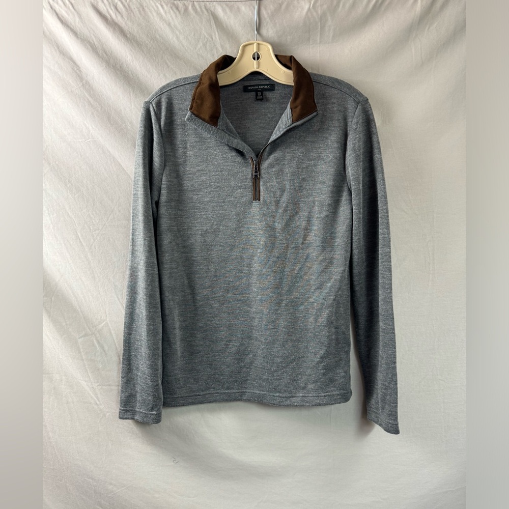 Banana Republic Long Sleeve Knit Zip Shirt XS